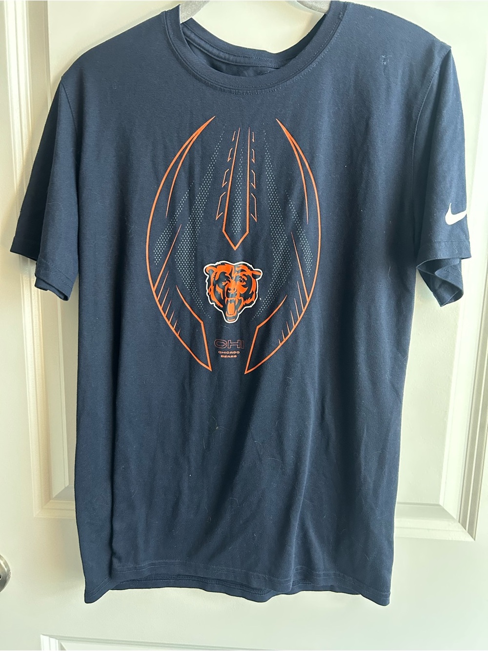 Nike Men’s Navy Graphic Chicago Bears Short Sleeve Tee